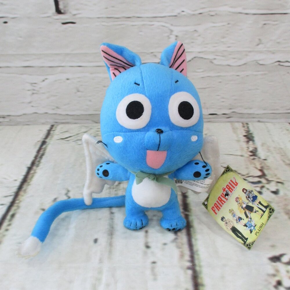Fairy Tail Happy the Cat with Angel Wings Collectible Plush Toy